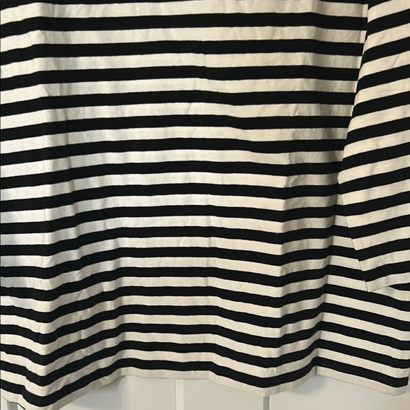 Chico's Black and White Striped Lace Blouse - Picture 7 of 8